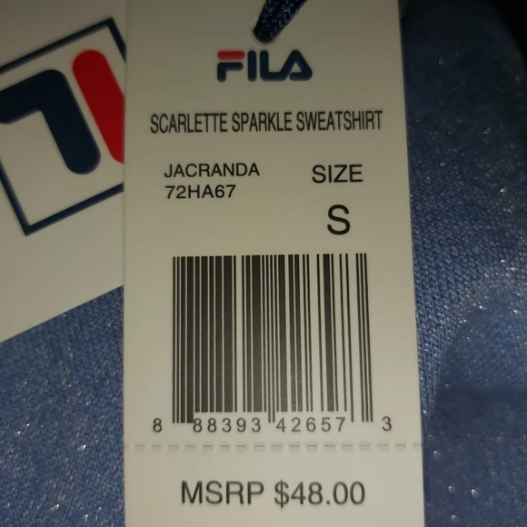 💢SOLD💢FILA Scarlette Sparkle Sweatshirt - Picture 2 of 8